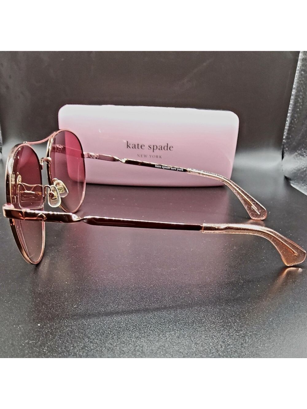Kate Spade Aviator Sunglasses 58MM Joshelle Rose Gold - Picture 6 of 8